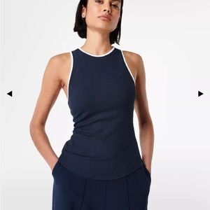 Sweaty Betty Harper Racer Rib Tank Small